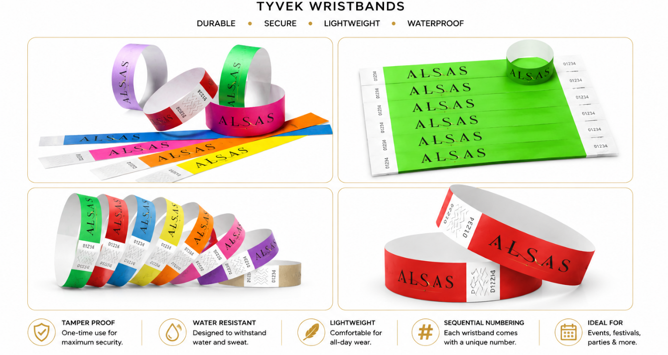 Tyvek wristbands