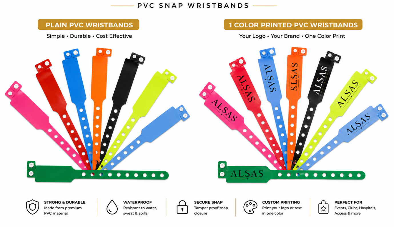 PVC wristbands